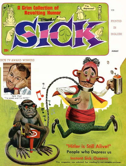 SICK MAGAZINE  & Other Comics On USB (CBR FORMAT)with Comic Reader