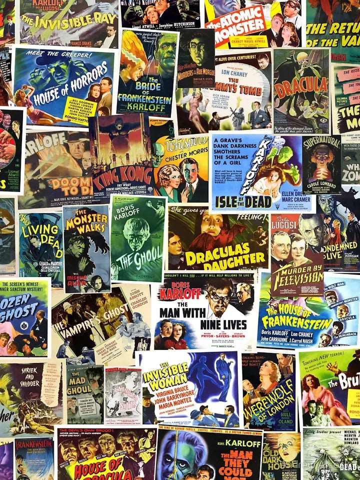 155 Horror & Sci-fi Public Domain Movies MP4 USB Collection