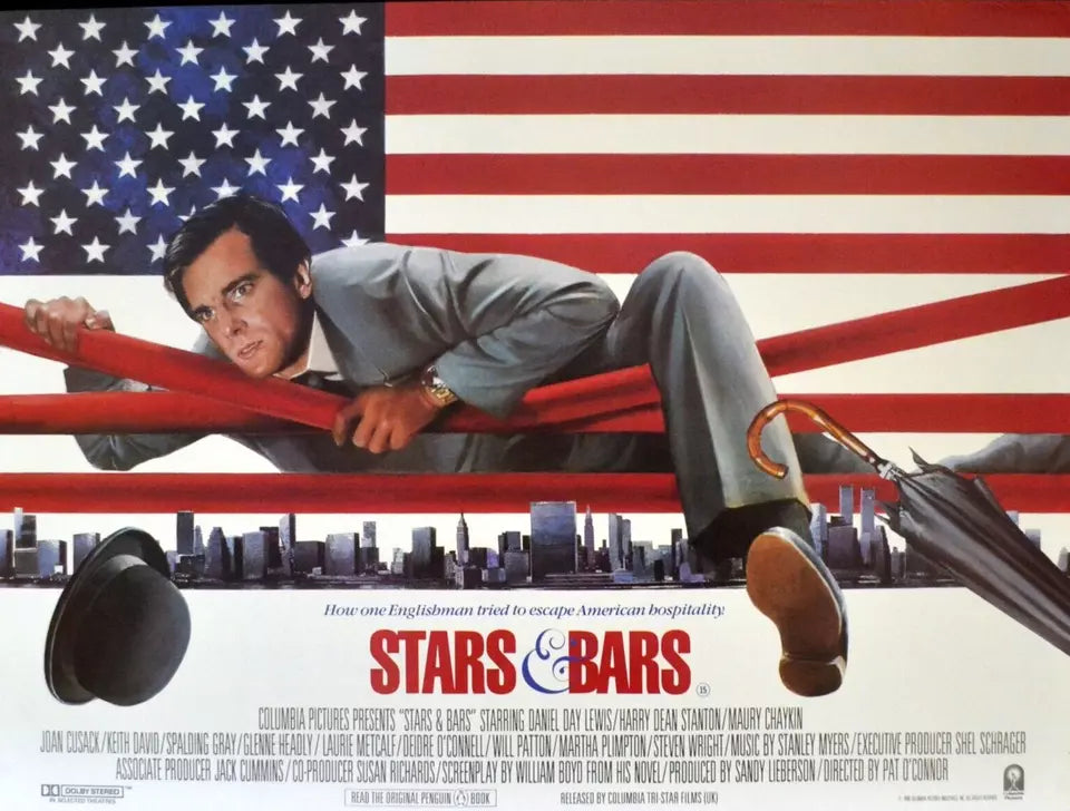 STARS AND BARS  (1988) Daniel Day-Lewis - Very rare Public Domain DVD NO CASE