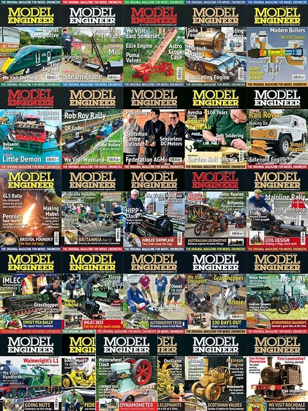 MODEL ENGINEER MAGAZINE - 1822 ISSUES ON PDF FORMAT ON USB