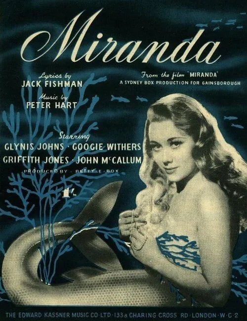 MIRANDA (1948) Glynis Johns, Googie Withers - Public Domain DVD NO CASE