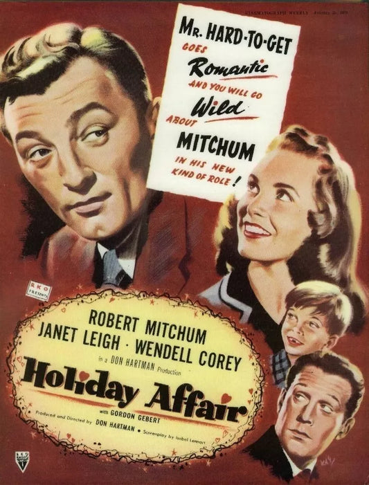 HOLIDAY AFFAIR (1949) Robert Mitchum, Esther Dale -DVD Public Domain DVD NO CASE