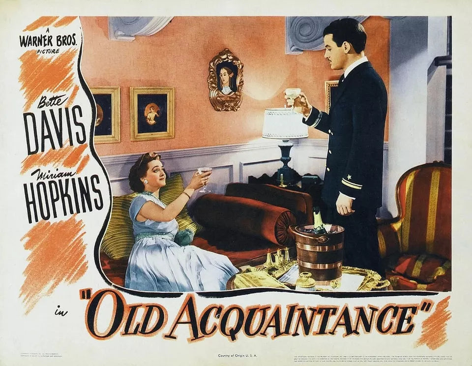 OLD ACQUAINTANCE  (1943) Bette Davis - Public Domain Movie DVD NO CASE