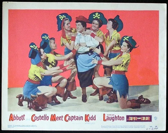 ABBOTT & COSTELLO MEET CAPTAIN KID  (1952) - DVD - Public Domain DVD NO CASE