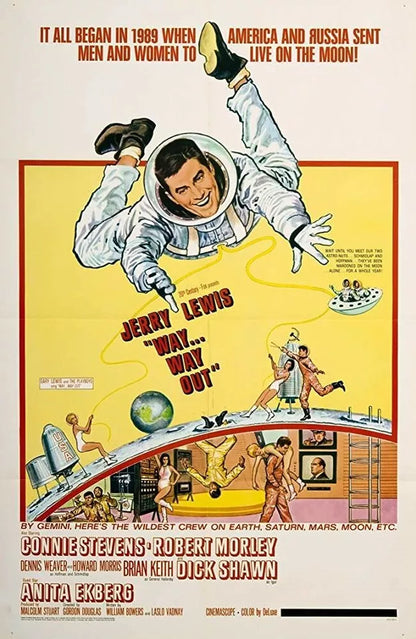 WAY... WAY OUT (1966) Jerry Lewis, Public Domain DVD NO CASE