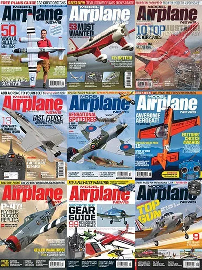 MODEL AIRPLANE MAGAZINE NEWS - 232 ISSUES ON PDF FORMAT ON X3 DVDROM's