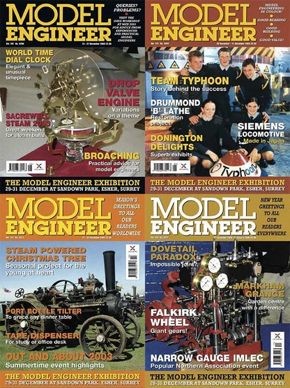 MODEL ENGINEER MAGAZINE - 1822 ISSUES ON PDF FORMAT ON USB