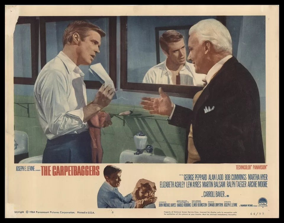 THE CARPETBAGGERS (1964) George Peppard,Alan Ladd, Public Domain DVD NO CASE