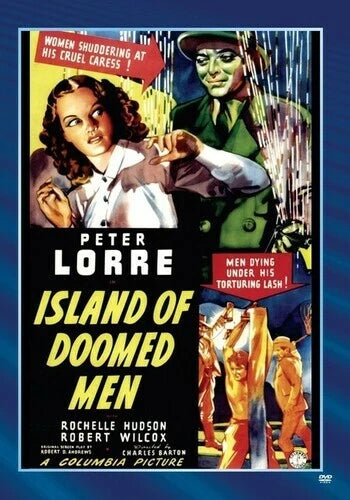 ISLAND OF DOOMED MEN  (1940) Peter Lorre,Rochelle HudsonRobert Wilcox,Don Beddoe  - Public Domain DVD NO CASE RARE !