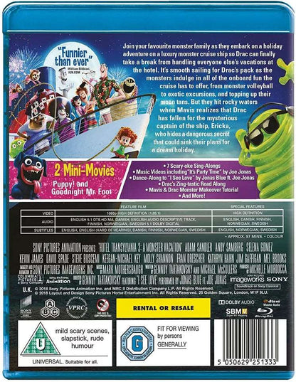 HOTEL TRANSYLVANIA 3 - BLU-RAY - NEW SEALED - FREEPOST