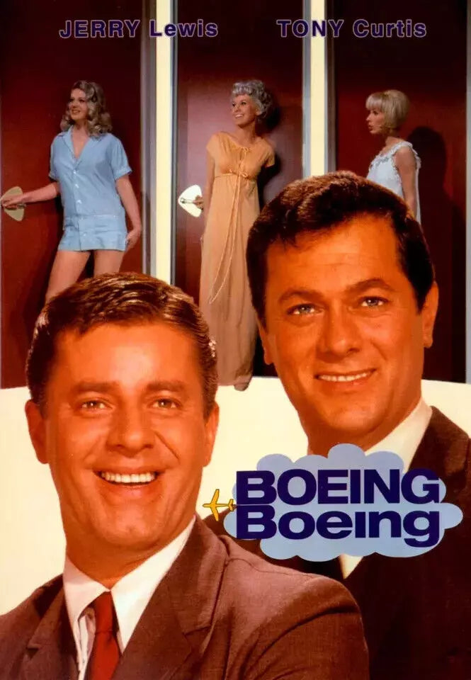 BOEING, BOEING (Comedy 1965) Jerry Lewis,Tony Curtis - Public Domain DVD NO CASE