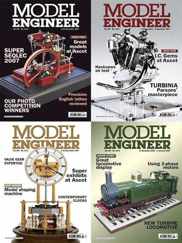 MODEL ENGINEER MAGAZINE - 1822 ISSUES ON PDF FORMAT ON USB