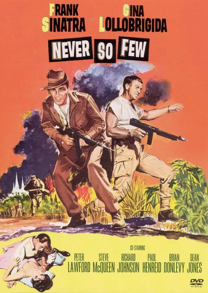 NEVER SO FEW (1959) Frank Sinatra - PUBLIC DOMAIN DVD ONLY NO CASE