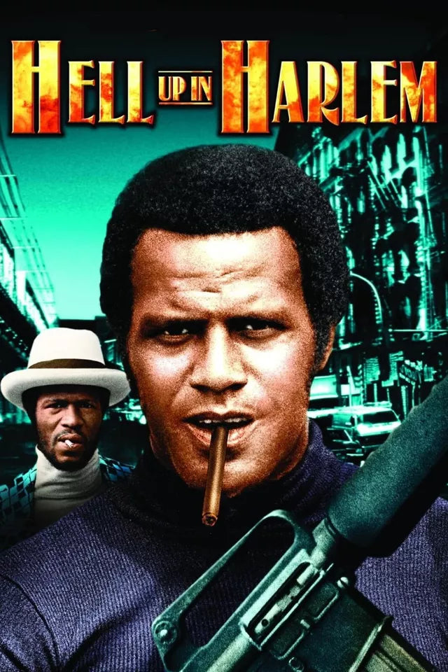 HELL UP IN HARLEM  (1973) Julius Harris - Public Domain DVD NO CASE RARE !