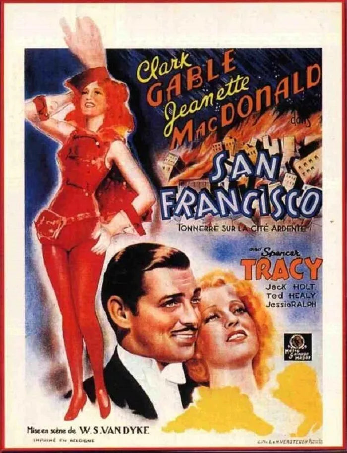 San Francisco (1936)  Spencer Tracy , Clark Gable - Public Domain DVD NO CASE