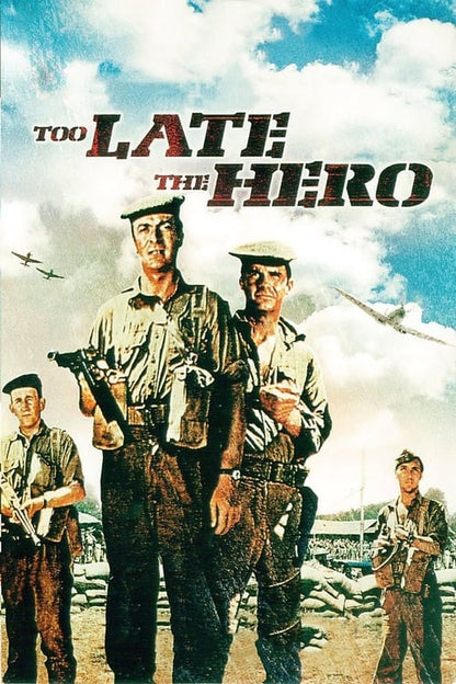 Too Late the Hero (1970) Michael Caine, Cliff Robertson, Henry Fonda, Ian Bannen, Harry Andrews and Denholm Elliott. - PUBLIC DOMAIN DVD ONLY NO CASE