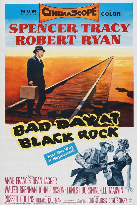 BAD DAY AT BLACK ROCK (1955)  Spencer Tracy,Lee Marvin- Public Domain Movie DVD NO CASE