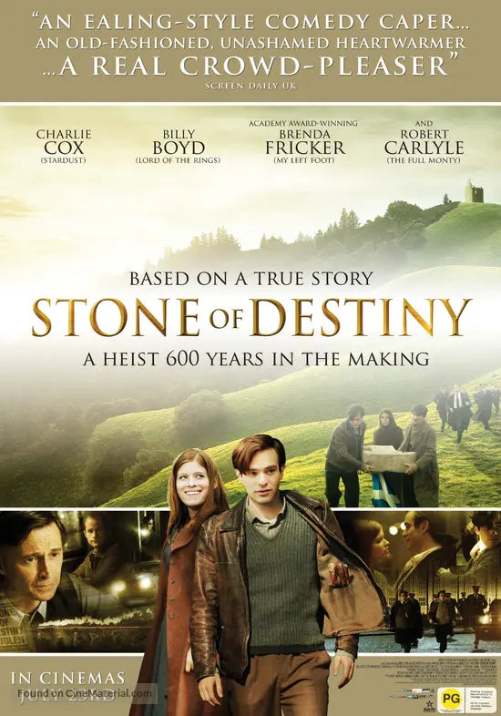 STONE OF DESTINY (2008) Brenda Fricker, Billy Boyd, Kate Mara, Robert Carlyle, Charlie Cox  - Public Domain Movie DVD NO CASE