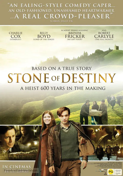 STONE OF DESTINY (2008) Brenda Fricker, Billy Boyd, Kate Mara, Robert Carlyle, Charlie Cox  - Public Domain Movie DVD NO CASE