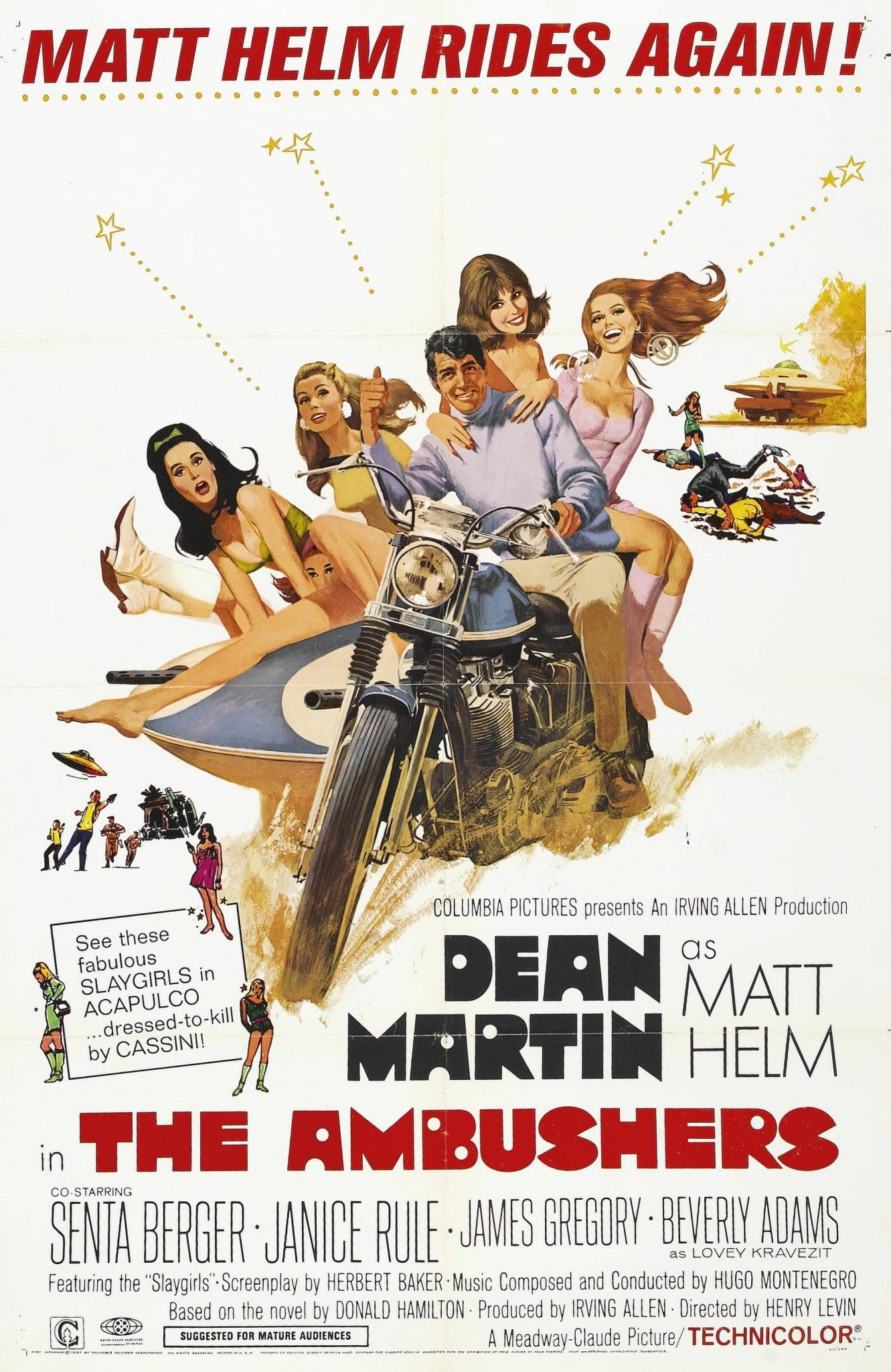 THE AMBUSHERS (1967) Dean Martin - PUBLIC DOMAIN DVD ONLY NO CASE