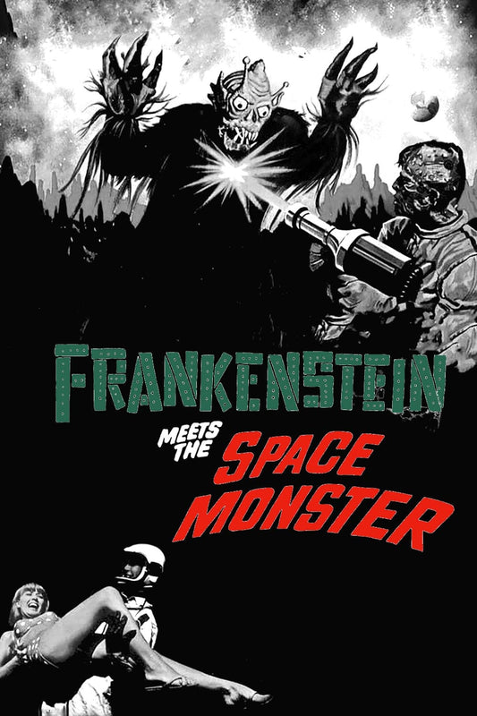 FRANKENSTEIN MEETS THE SPACE MONSTER (1965)  - Public Domain DVD NO CASE