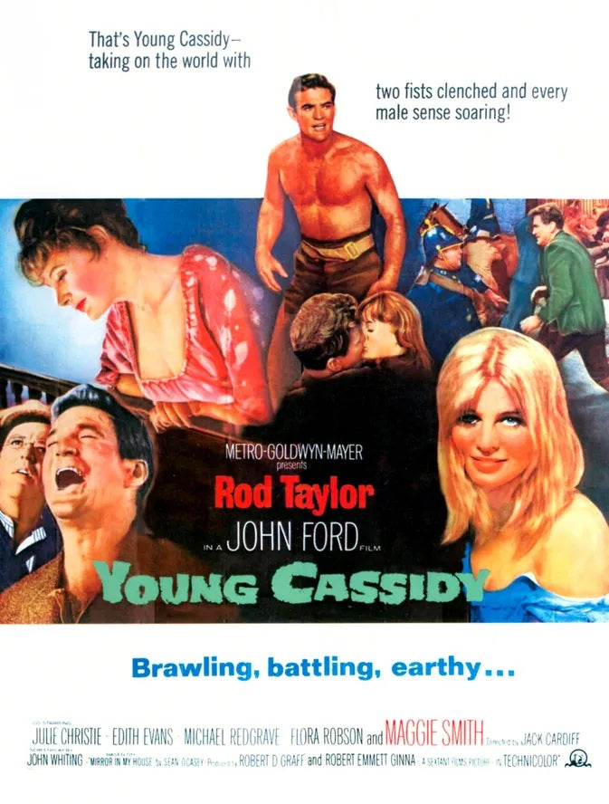 YOUNG CASSIDY (1965) Rod Taylor, Julie Christie, Maggie Smith- Public Domain DVD NO CASE